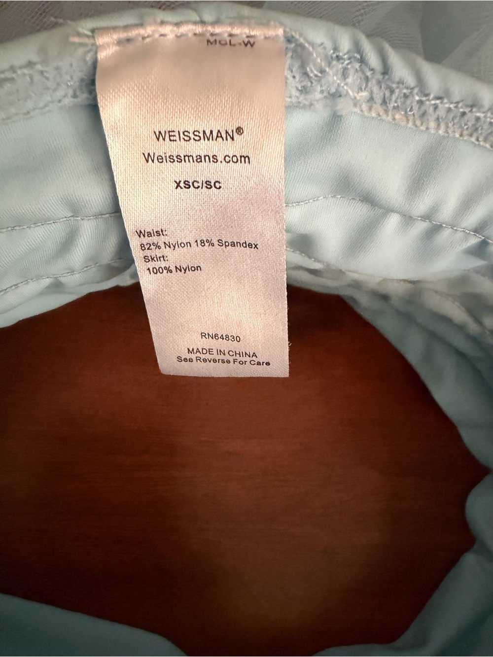 Weissman Light Blue Tutu Ballet Dress for Kids Size SC - Picture 10 of 12